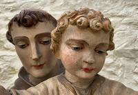 Exceptional Early 1900's Signed 39'' Carved Sculpture Statue St Anthony & Jesus (9 of 18) Exceptional Early 1900's Signed 39'' Carved Sculpture Statue St Anthony & Jesus (9 of 18)