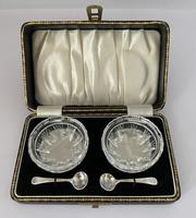 Cut Crystal Salts c.1930 (2 of 5) Cut Crystal Salts c.1930 (2 of 5)
