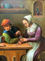 Early 19th Century Dutch School Drinking in a Tavern Oil on Panel Portrait Painting (6 of 11) Early 19th Century Dutch School Drinking in a Tavern Oil on Panel Portrait Painting (6 of 11)