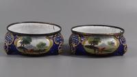 Georgian Bilston Enamel Salt Cellars Pair Rare (3 of 17) Georgian Bilston Enamel Salt Cellars Pair Rare (3 of 17)