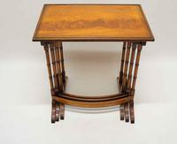 Nest of Three Early 20th Century Flame Mahogany Side Tables (4 of 7) Nest of Three Early 20th Century Flame Mahogany Side Tables (4 of 7)