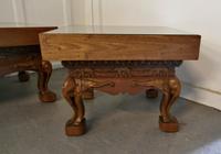 Indian Teak Coffee Table & Side Table Set Carved with Elephants (5 of 11) Indian Teak Coffee Table & Side Table Set Carved with Elephants (5 of 11)