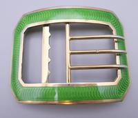 Set of Silver & Enamel Buckles & Buttons, Stamped Goldsmiths & Silversmith (2 of 6) Set of Silver & Enamel Buckles & Buttons, Stamped Goldsmiths & Silversmith (2 of 6)