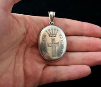 Victorian Silver Mourning Locket, Hairwork, Heraldic (4 of 8) Victorian Silver Mourning Locket, Hairwork, Heraldic (4 of 8)