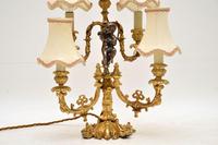 Antique French Gilt Metal Candelabra Table Lamp (5 of 9) Antique French Gilt Metal Candelabra Table Lamp (5 of 9)