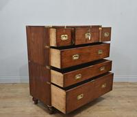 Antique Mahogany Campaign Military Chest Of Drawers (4 of 8) Antique Mahogany Campaign Military Chest Of Drawers (4 of 8)