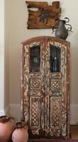 Unique Tall Two Door Teak & Painted Cabinet (7 of 16) Unique Tall Two Door Teak & Painted Cabinet (7 of 16)