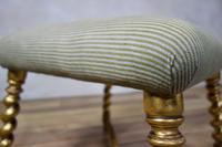 19th Century French Square Giltwood & Upholstered Stool Ottoman - Table (10 of 10) 19th Century French Square Giltwood & Upholstered Stool Ottoman - Table (10 of 10)