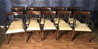 Mahogany Dining Table & Set of 10 Regency Style Chairs (13 of 19) Mahogany Dining Table & Set of 10 Regency Style Chairs (13 of 19)