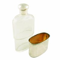 Edwardian Silver Top Hip Flask (4 of 8) Edwardian Silver Top Hip Flask (4 of 8)