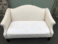 English Upholstered Camel Back Sofa (5 of 8) English Upholstered Camel Back Sofa (5 of 8)