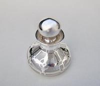 Art Nouveau Overlay Sterling Silver & Glass Scent Bottle c.1900 (3 of 5) Art Nouveau Overlay Sterling Silver & Glass Scent Bottle c.1900 (3 of 5)