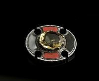 Antique Scottish Agate and Citrine Brooch, Sterling Silver (4 of 11) Antique Scottish Agate and Citrine Brooch, Sterling Silver (4 of 11)