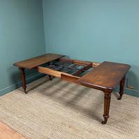 Large Stunning Victorian Figured Mahogany Antique Wind Out Dining Table (4 of 9) Large Stunning Victorian Figured Mahogany Antique Wind Out Dining Table (4 of 9)