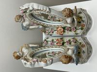 Pair of Small Dresden Victorian Style Porcelain Cherub Table Mirrors (30 of 60) Pair of Small Dresden Victorian Style Porcelain Cherub Table Mirrors (30 of 60)