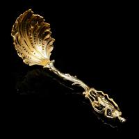 Victorian Silver Gilt Sugar Sifter Spoon 'diana The Huntress' Figure - Francis Higgins 1854 (11 of 23) Victorian Silver Gilt Sugar Sifter Spoon 'diana The Huntress' Figure - Francis Higgins 1854 (11 of 23)
