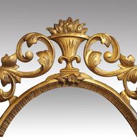 Antique Carved Oval Gilt Mirror (4 of 7) Antique Carved Oval Gilt Mirror (4 of 7)
