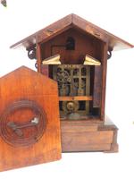 Rare Fusee Cuckoo Mantel Clock – German Black Forest Carved Bracket Clock (9 of 10) Rare Fusee Cuckoo Mantel Clock – German Black Forest Carved Bracket Clock (9 of 10)