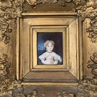 Antique Victorian portrait in oil of a young girl child in ornate gesso frame 2 of 2 (6 of 10) Antique Victorian portrait in oil of a young girl child in ornate gesso frame 2 of 2 (6 of 10)