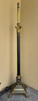 Victorian Brass Corinthian Column Standard Lamp