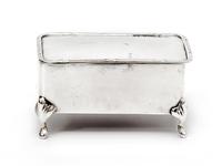 Silver Jewellery Box with a Hinged Ribbon and Reed Mounted Lid (3 of 5) Silver Jewellery Box with a Hinged Ribbon and Reed Mounted Lid (3 of 5)