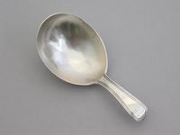 George III Silver Bead Edge Caddy Spoon by George Baskerville, London 1794 (2 of 8) George III Silver Bead Edge Caddy Spoon by George Baskerville, London 1794 (2 of 8)