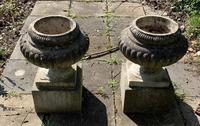 Weathered Reconstituted Pressed Stone Garden Urns (2 of 7) Weathered Reconstituted Pressed Stone Garden Urns (2 of 7)