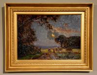 Oil Painting by William F. Burchell “Evening in the Fields” (3 of 4) Oil Painting by William F. Burchell “Evening in the Fields” (3 of 4)