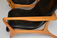 Pair of Vintage Leather Armchairs in the Manner of Vladimir Kagan (15 of 15) Pair of Vintage Leather Armchairs in the Manner of Vladimir Kagan (15 of 15)