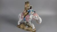 Victorian Dresden Porcelain Elephant Pastille Burner fairing x2 rare (18 of 19) Victorian Dresden Porcelain Elephant Pastille Burner fairing x2 rare (18 of 19)