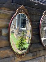 Pair of Quality Walnut & Parcel Gilt Oval Wall Mirrors (7 of 9) Pair of Quality Walnut & Parcel Gilt Oval Wall Mirrors (7 of 9)