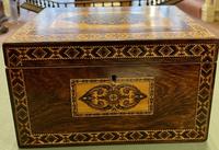 Pretty 19th Century Tunbridge Ware Tea Caddy (4 of 5) Pretty 19th Century Tunbridge Ware Tea Caddy (4 of 5)