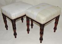 Pair of Late Georgian Mahogany Dressing Stools (8 of 8) Pair of Late Georgian Mahogany Dressing Stools (8 of 8)