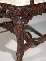 Remarkable Pair of Late 19th Century Walnut Throne Chairs (8 of 10) Remarkable Pair of Late 19th Century Walnut Throne Chairs (8 of 10)