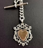 Victorian Silver Double Albert Chain, Watch Chain Fob (8 of 11) Victorian Silver Double Albert Chain, Watch Chain Fob (8 of 11)