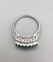 Platinum Set Emeralds & Diamonds Ring (2 of 11) Platinum Set Emeralds & Diamonds Ring (2 of 11)