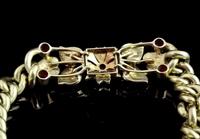 Antique 15ct Gold Ruby and Pearl Curb Bracelet, Floral (8 of 10) Antique 15ct Gold Ruby and Pearl Curb Bracelet, Floral (8 of 10)