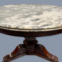 19th Century Marble Top Gueridon Centre Table (7 of 9) 19th Century Marble Top Gueridon Centre Table (7 of 9)