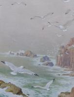 Watercolour Seagull seascape List Artist Noel Hubert Hopking (10 of 10) Watercolour Seagull seascape List Artist Noel Hubert Hopking (10 of 10)