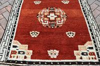 Antique Tibetan small carpet 229x121cm (2 of 6) Antique Tibetan small carpet 229x121cm (2 of 6)