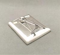 Superb Silver Golfing Interest Desk Clip / Paperweight (5 of 6) Superb Silver Golfing Interest Desk Clip / Paperweight (5 of 6)