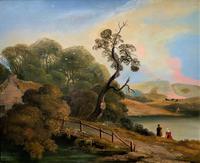 Large Stunning 19thc Arcadian Landscape Oil Painting in the 18th Century manner (2 of 13) Large Stunning 19thc Arcadian Landscape Oil Painting in the 18th Century manner (2 of 13)