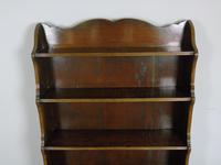 Antique Mahogany Waterfall Bookcase Cabinet (9 of 9) Antique Mahogany Waterfall Bookcase Cabinet (9 of 9)