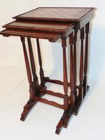 Regency mahogany nest of three tables (4 of 7) Regency mahogany nest of three tables (4 of 7)