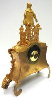 Antique Empire 8-day French Ormolu Mantle Clock – Figural Mantel Clock With Glass Dome (11 of 12) Antique Empire 8-day French Ormolu Mantle Clock – Figural Mantel Clock With Glass Dome (11 of 12)