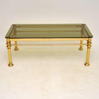Vintage 1970’s Brass & Glass Coffee Table (2 of 7) Vintage 1970’s Brass & Glass Coffee Table (2 of 7)