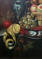 Fine Early 20thc Antique Still Life Oil Painting - Fruit & Shellfish - Minor TLC (10 of 14) Fine Early 20thc Antique Still Life Oil Painting - Fruit & Shellfish - Minor TLC (10 of 14)