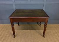 Victorian Mahogany 2 Drawer Reeded Leg Writing Table (14 of 15) Victorian Mahogany 2 Drawer Reeded Leg Writing Table (14 of 15)