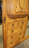 1900's Large Quality Oak Mirrored Compactum Wardrobe (2 of 6) 1900's Large Quality Oak Mirrored Compactum Wardrobe (2 of 6)