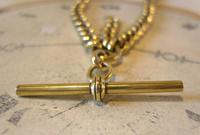 Antique Pocket Watch Chain 1890s Victorian large Brass Double Albert With T Bar (10 of 12) Antique Pocket Watch Chain 1890s Victorian large Brass Double Albert With T Bar (10 of 12)